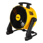 DeWalt 16" Yellow / Black 3-Speed 360-Degree Tilt Portable Tabletop / Hanging Industrial Drum Fan DXF1616 - 4,000 CFM, 120V