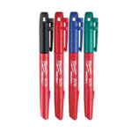 Milwaukee 48-22-3106 4PK Fine Point Colored Markers