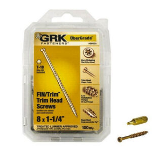 Grk #8 X 1-1/4 In. Star Drive Steel Trim Screw (100 Ct.)