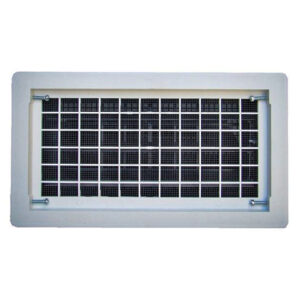 Witten Vent 306MWH Foundation Vent, 65 sq-in Net Free Ventilating Area, Mesh Grill, Thermoplastic, White