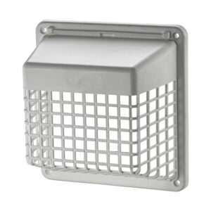 Lambro 4 In. White Plastic Universal Hinged Vent Guard Model 1491wg