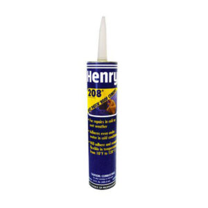 Henry HE208104 208 Wet Patch Roof Leak Repair Cement, 10.1 oz Cartridge, Black (Pack of 12)