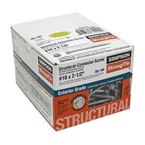 Simpson Strong-Tie Strong-Drive No. 10 x 2-1/2 in. L Star Hex Head Galvanized Steel Connector Screw