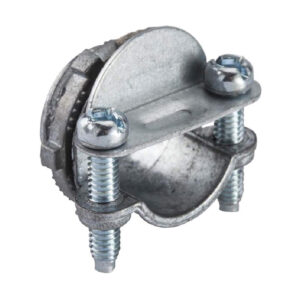 Halex – 3/8 Inch Flexible Metal Conduit (FMC) Clamp Combination Connector – 05711B – 50 Per Pack